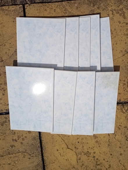 Photo of free 9 x light blue unused tiles (nr big Sainsburys A4 SL1) #1