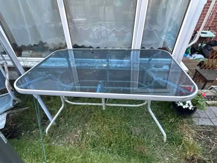 Photo of free Glsss Garden Table (Chapeltown S35) #1