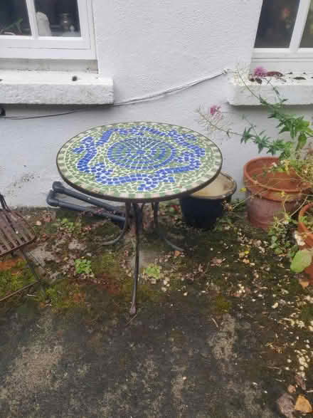 Photo of free Outdoor mosaic table (Ballybrack) #1