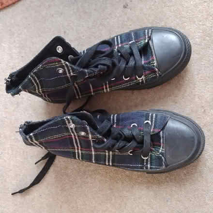 Photo of free Probably size 4 tartan ankle pumps (Leeds LS8) #1