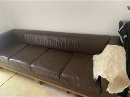 Photo of free De La Espada long leather sofa (BA2) #1