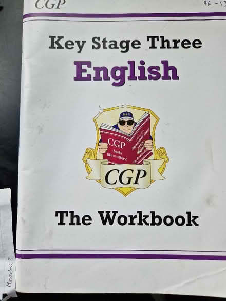 Photo of free KS3 english workbook (Wigmore HR6) #1
