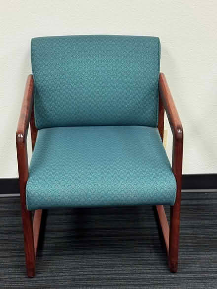 Photo of free 8 Beautiful Teal Colored Chairs (Fountain Vly, Heil & Bushard) #1