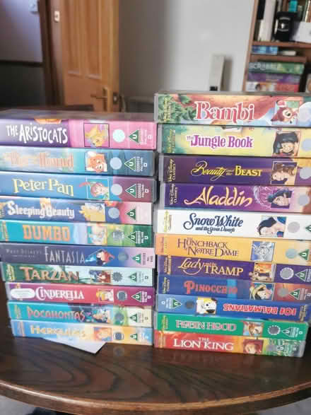 Photo of free 21 Disney VHS tapes (Haywards Heath) #1