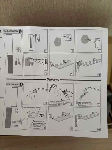 Photo of free Glass bathroom shelf (Dalkey) #2