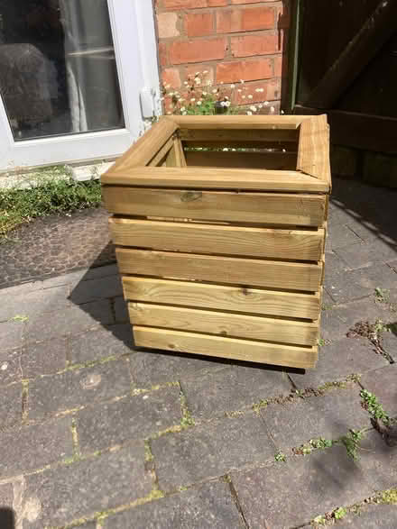Photo of free Wooden planter unused (Market Harborough LE16 9) #2