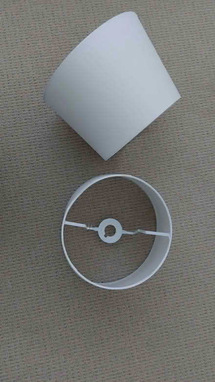 Photo of free Pair of white round lampshades (Pembury TN2) #1