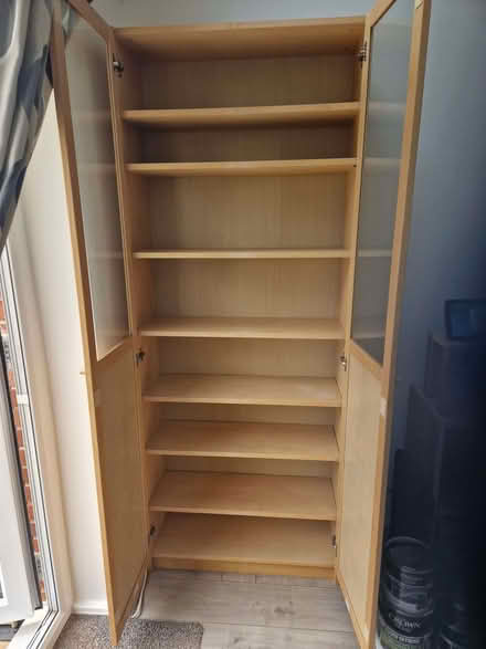 Photo of free Billy bookcase with half glass/ half wood doors door (Telford and Wrekin TF4) #1