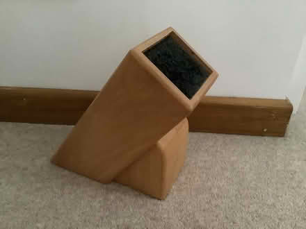 Photo of free Wooden Kitchen Knife Block Holder (Grange Estate, Letchworth SG6) #1