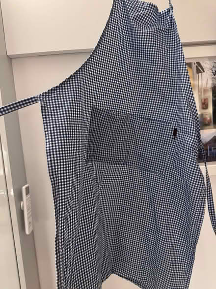 Photo of free Two Blue Checkered Aprons (Upminster Bridge RM14) #1