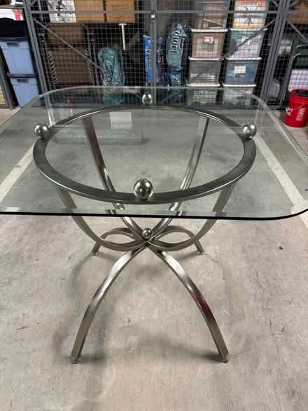Photo of free Square Glass bar height table (Old Mountain View) #1
