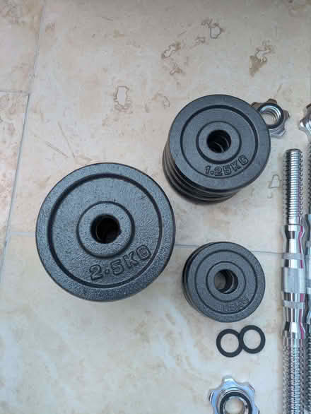 Photo of free Two sets of dumbbells (Sharmans Cross B91) #4