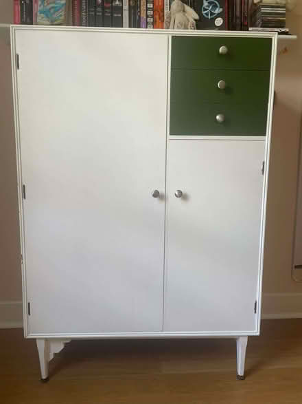 Photo of free White painted solid wood vintage child's wardrobe (Craiglockhart EH14) #1