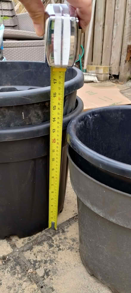 Photo of free 4 Large Plant Pots. (Berrow TA8) #2