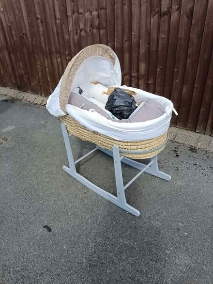 Photo of free Rocking moses basket complete with mattress (Walkley S10) #1