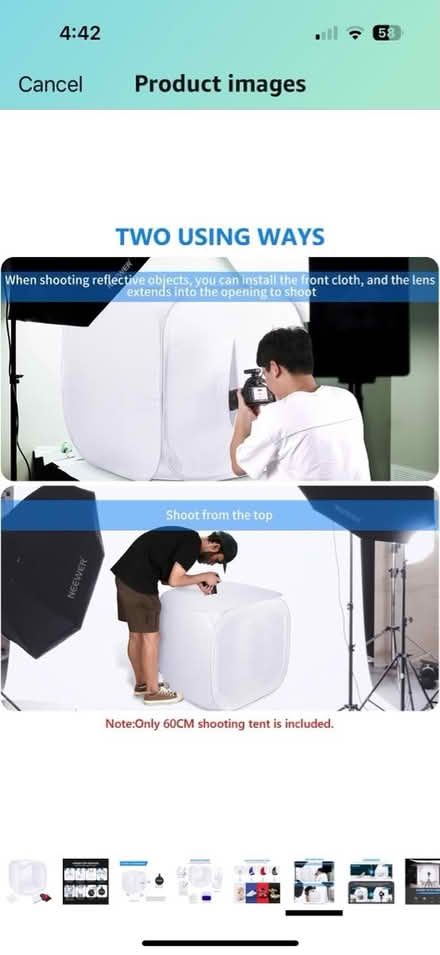 Photo of free LED Lights and Photo Tent (Tanley Rd & New Hampshire Ave) #4