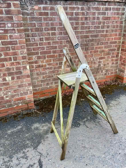 Photo of free Old wooden step ladder (Colchester CO2) #2