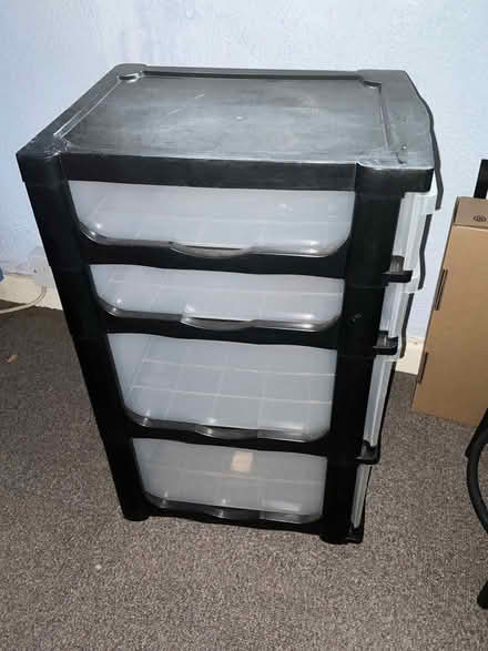 Photo of free Small plastic four drawer filing/storage cabinet (Goldhanger CM9) #3