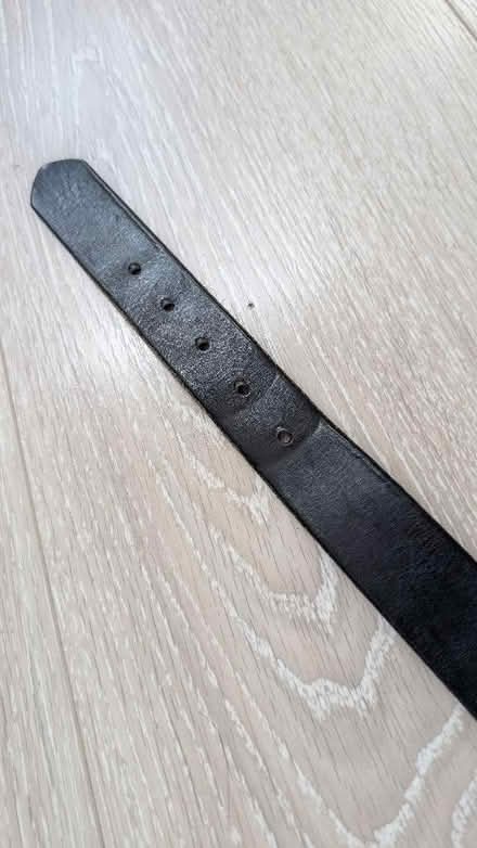 Photo of free Leather belt 68cm to 78cm, 3cm wide. Black. Size: small. (Shoreham-by-Sea BN43) #3