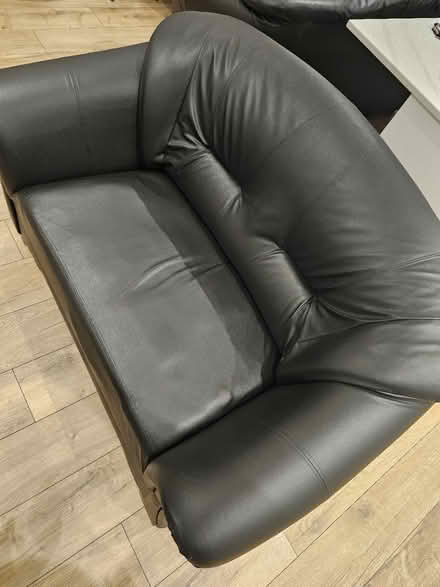 Photo of free 2 & 3 Seater Sofas - Faux Leather (Woking) #2