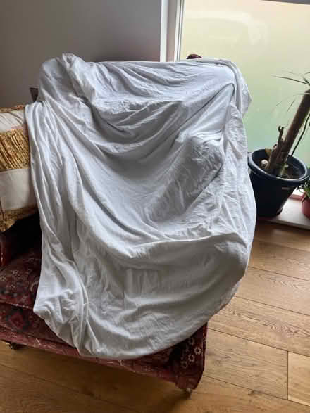 Photo of free White fitted bedsheet (East Dulwich) #1