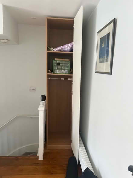 Photo of free Tall white cabinet or wardrobe (Chalk Farm NW3) #2