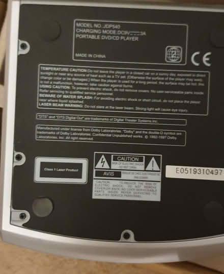 Photo of free portable DVD/CD player (boxed) (Selly Park B29) #2