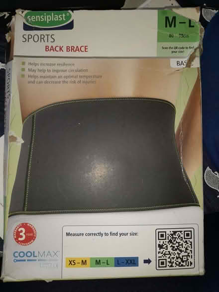 Photo of free Back brace (Stisted CM77) #1