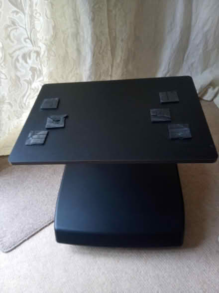 Photo of free Black TV stand on wheels (Lawnswood, Leeds LS16) #2