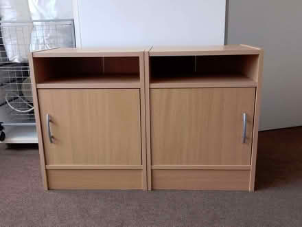 Photo of free Pair of wooden bedside cabinets (Penn Hill BH14) #1