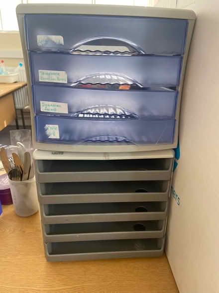 Photo of free Plastic desk drawers x2 (Bowerham LA1) #1