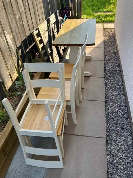Photo of free Small kitchen table & 4 chairs (Lowther CA10) #2