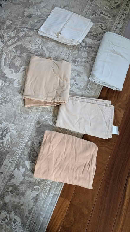 Photo of free Assorted flat sheets (Cupertino/West San Jose) #1