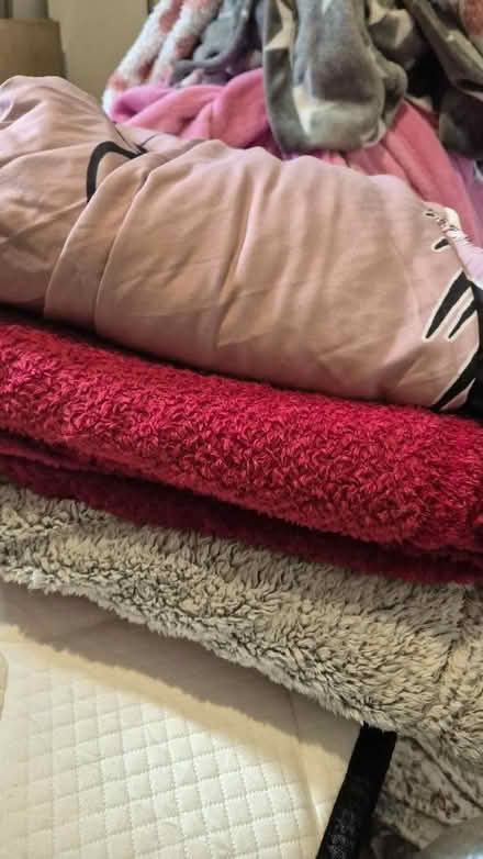 Photo of free 2 fleece blankets 1 double duvet cover (Bellingham SE6) #1