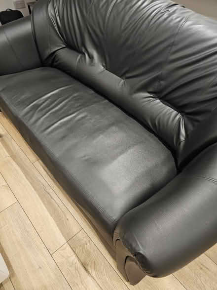 Photo of free 2 & 3 Seater Sofas - Faux Leather (Woking) #4