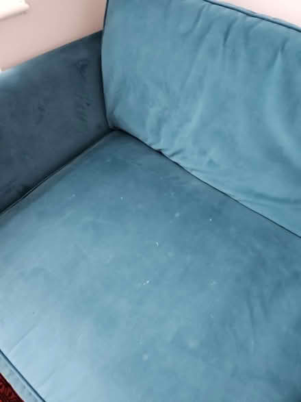 Photo of free Mallard green/ turquoise sofa (West Norwood SE19) #3