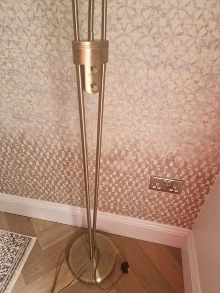 Photo of free Brass coloured lamp with reading light. (Didsbury M20) #3