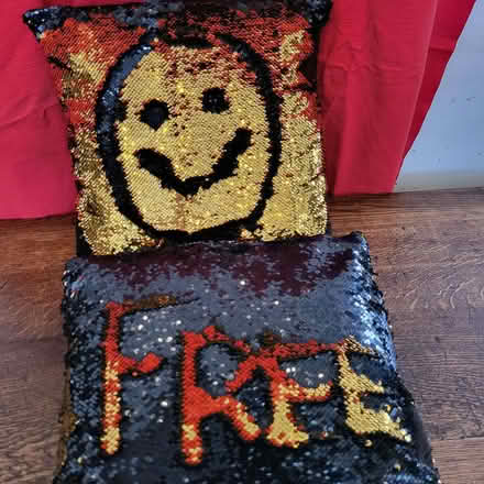 Photo of free 2 x Sequined cushions (Warlingham CR6) #1