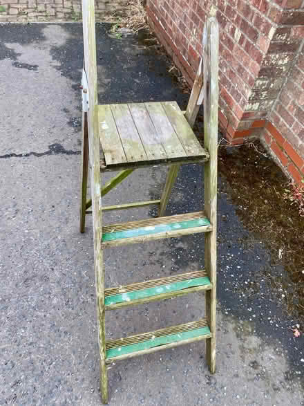 Photo of free Old wooden step ladder (Colchester CO2) #3