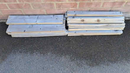Photo of free Timber slats - used but OK 3 (Stubbington PO14) #1