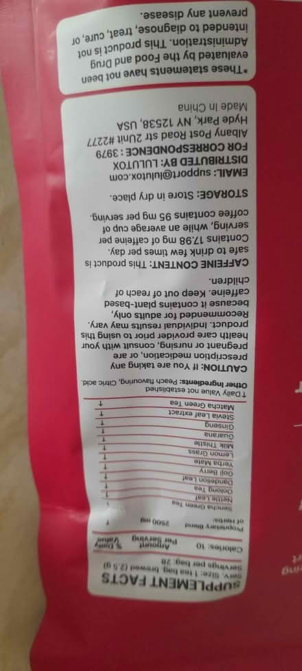 Photo of free Detox tea bags (TN40 bexhill) #1