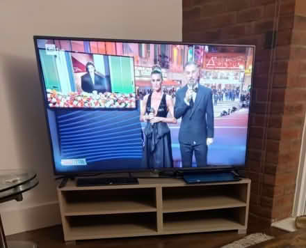 Photo of free Wooden TV stand (Woolwich SE18) #1