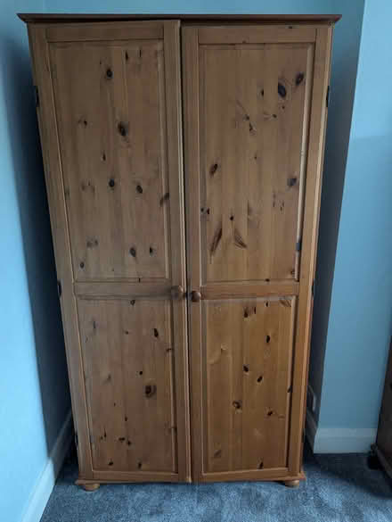Photo of free Pine Wardrobe and matching Chest (Morden SM4) #2