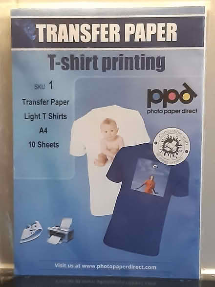 Photo of free Inkjet to T-shirt transfer paper (Didcot OX11) #1