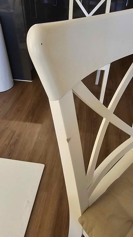Photo of free Four white chairs (Lewisham SE13) #2