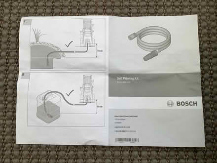 Photo of free New Bosch Self Priming Kit 3m hose length (Deanburn EH26) #2