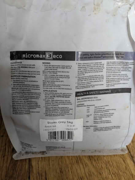 Photo of free Grey grout (powder) (Hove Green BN3) #2