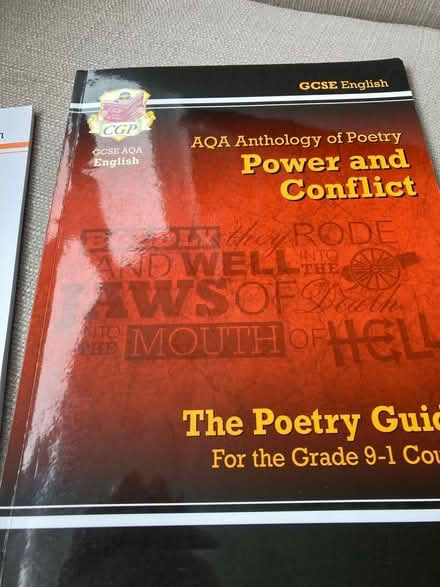 Photo of free AQA Poetry Power & Conflict GCSE workbooks (Shelton Lock DE73) #2