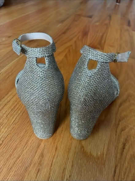 Photo of free Stuart Weitzman block heels in gold (Capitol Hill NE Maryland Ave) #4