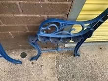 Photo of Garden Bench Ends Or Broken Bench (Chapel-en-le-Frith SK23) #1